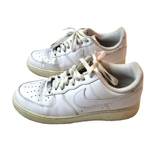 Nike Womens Air Force AFI Sneakers Shoes White Leather Lace Up 7.5M